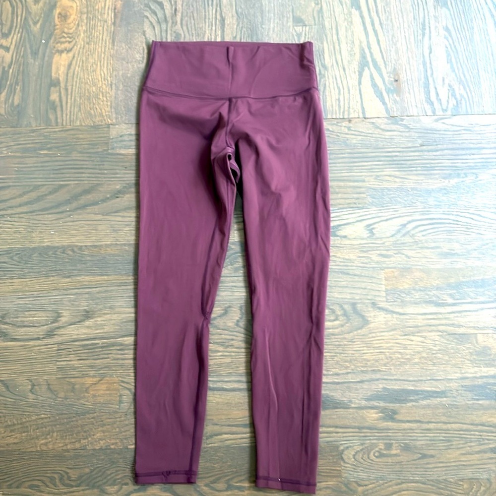 New SAVVI Leggings High Rise Waist Medium Eggplant - Picture 2 of 7